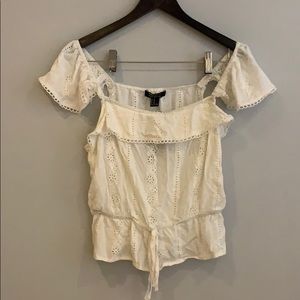 White cute F21 Top
